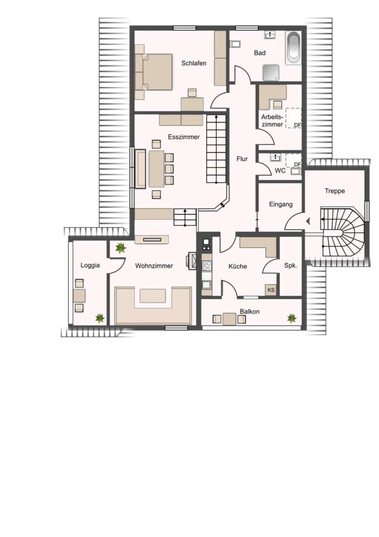 Grundriss Obergeschoss