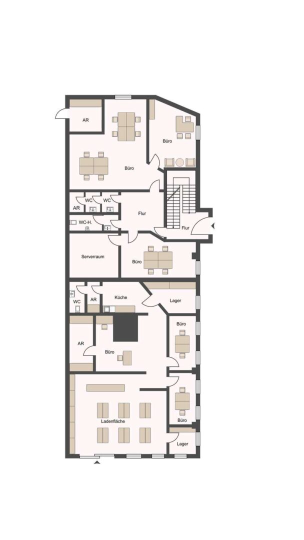 Grundriss Geschäftshaus EG