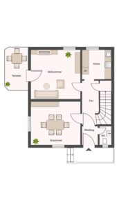 Grundriss Erdgeschoss Nr. 19