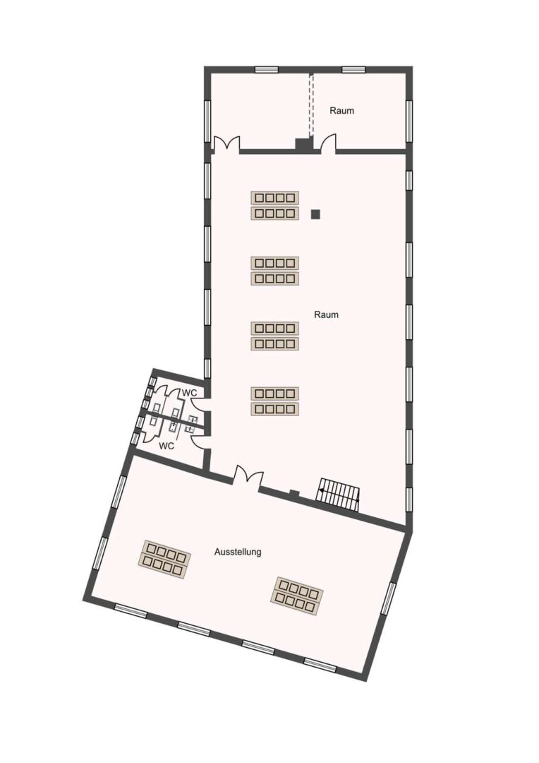 Grundriss Fabrik 1. OG