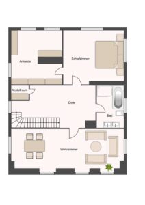 Grundriss Haus 1. OG