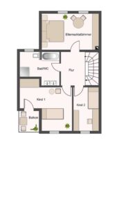 Grundriss Obergeschoss