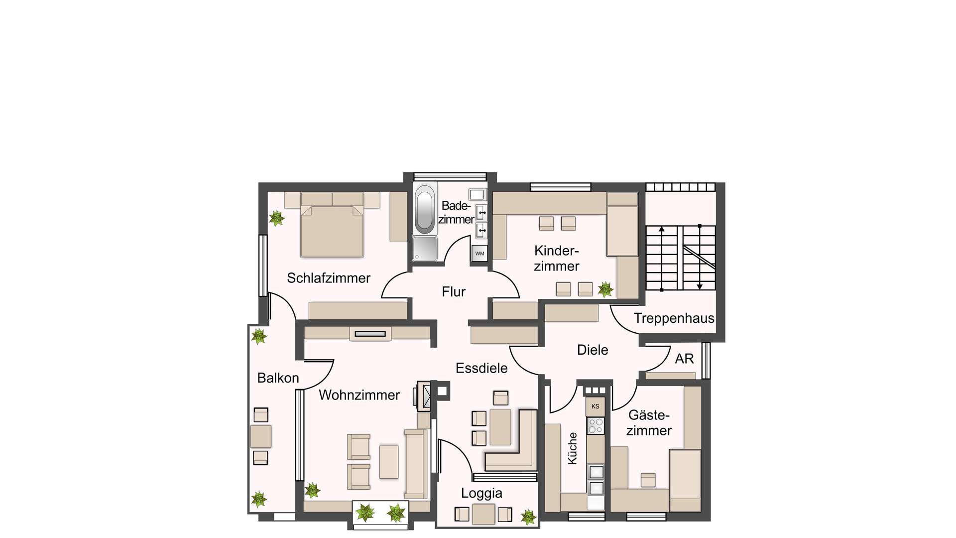 Grundriss Obergeschoss