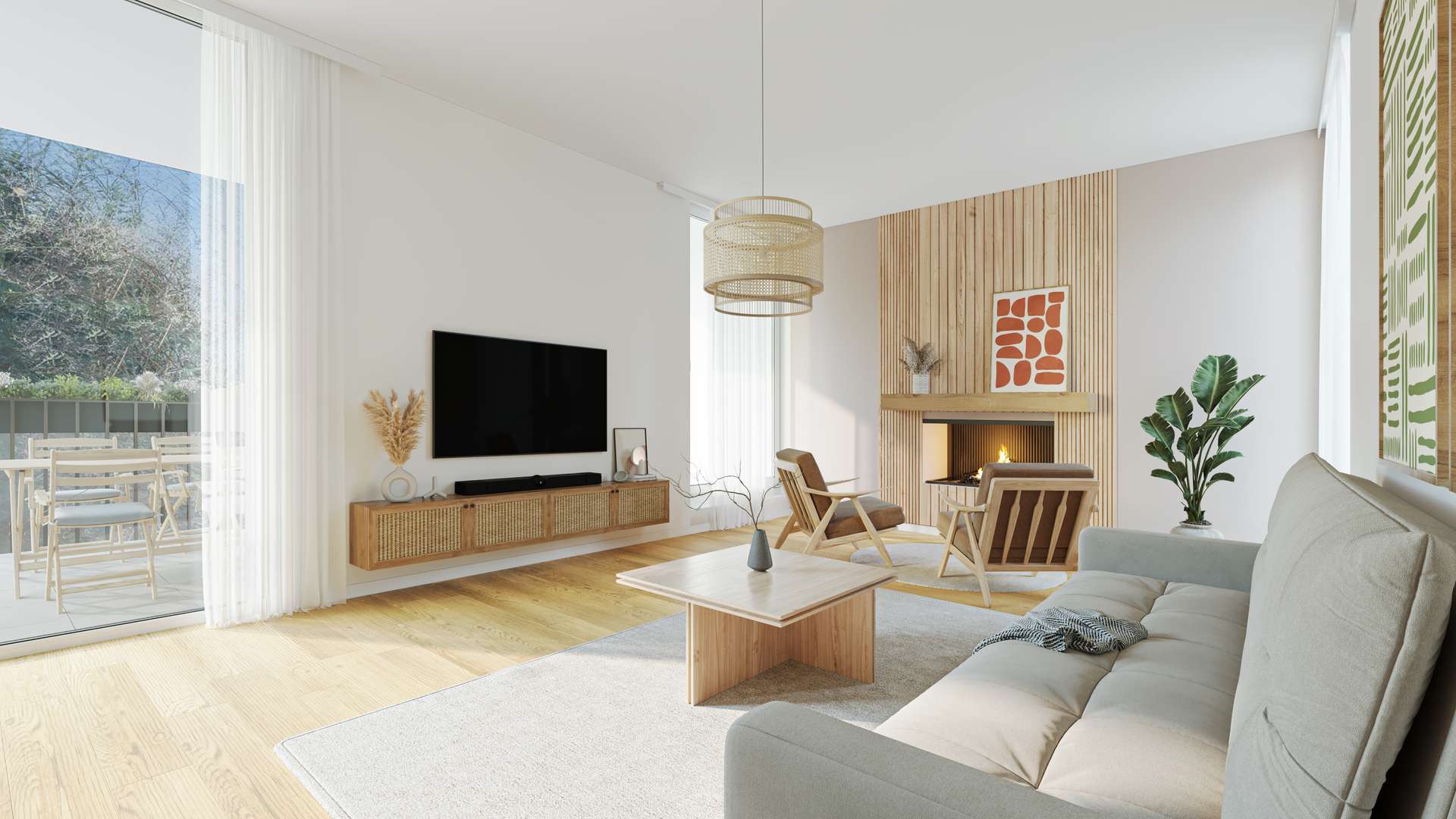 Kaminzimmer - Visualisierung