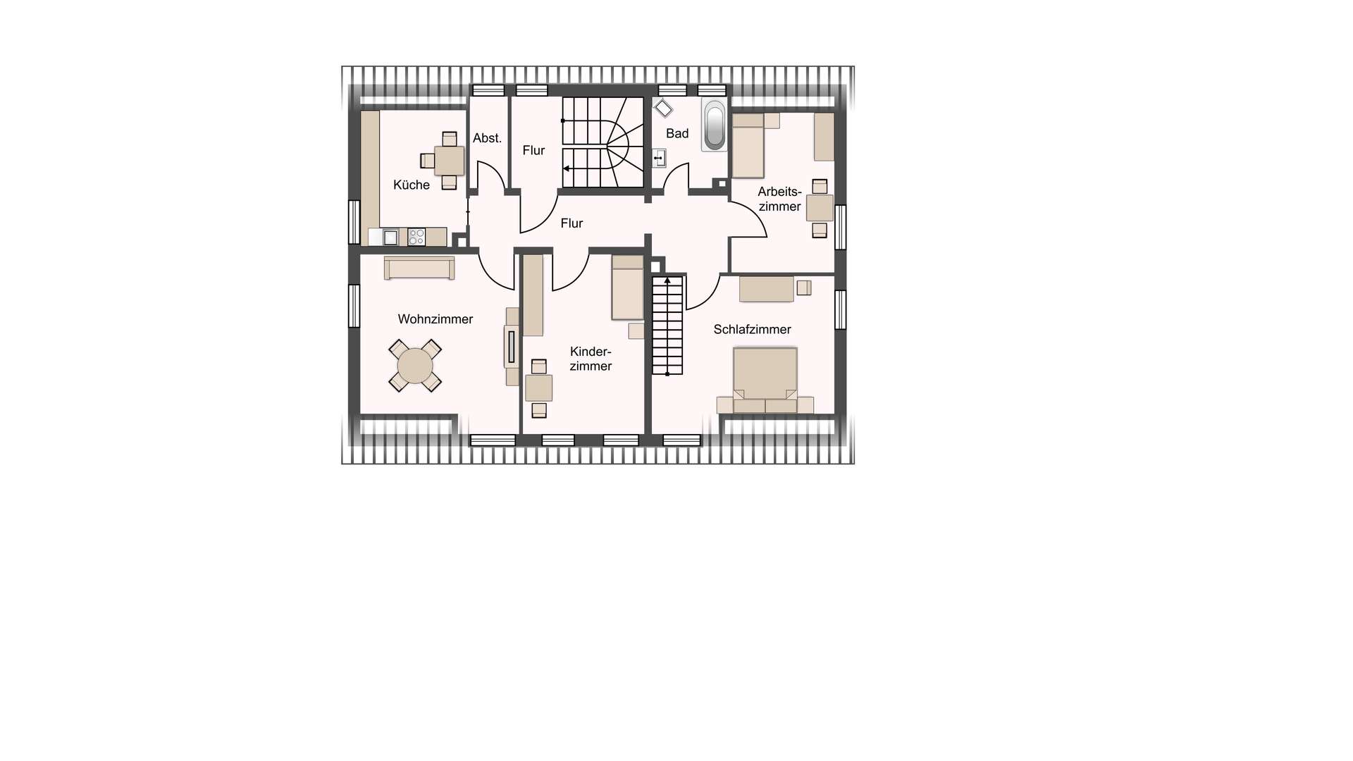 Grundriss Obergeschoss