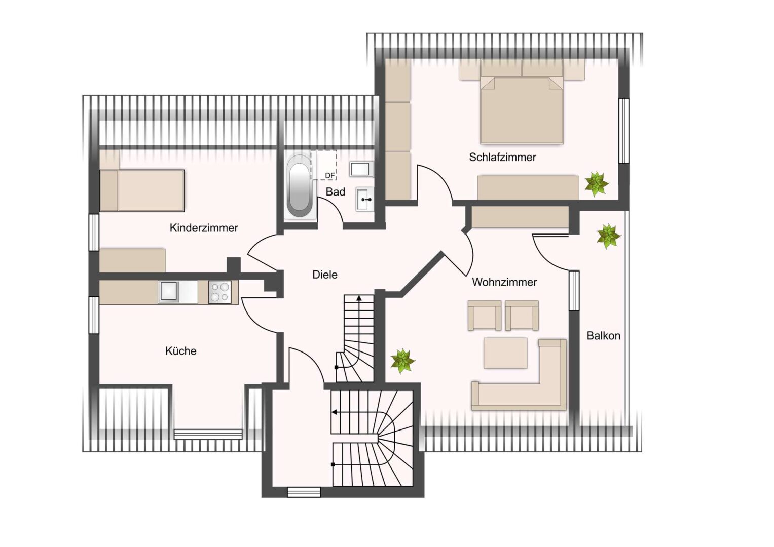 Grundriss 1. Obergeschoss
