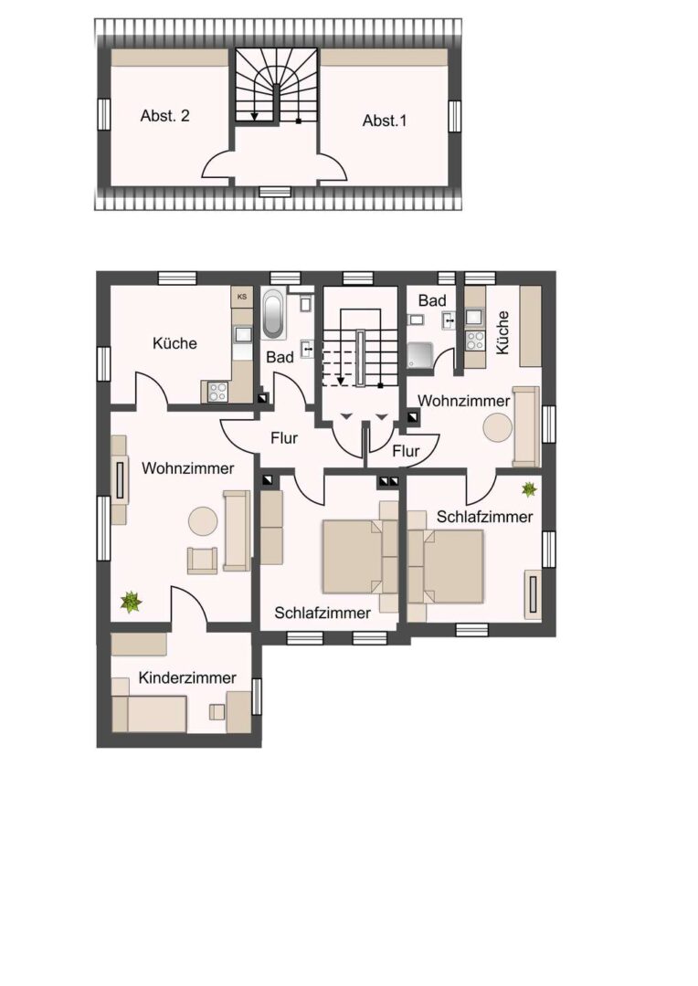 Grundriss 1. Obergeschoss