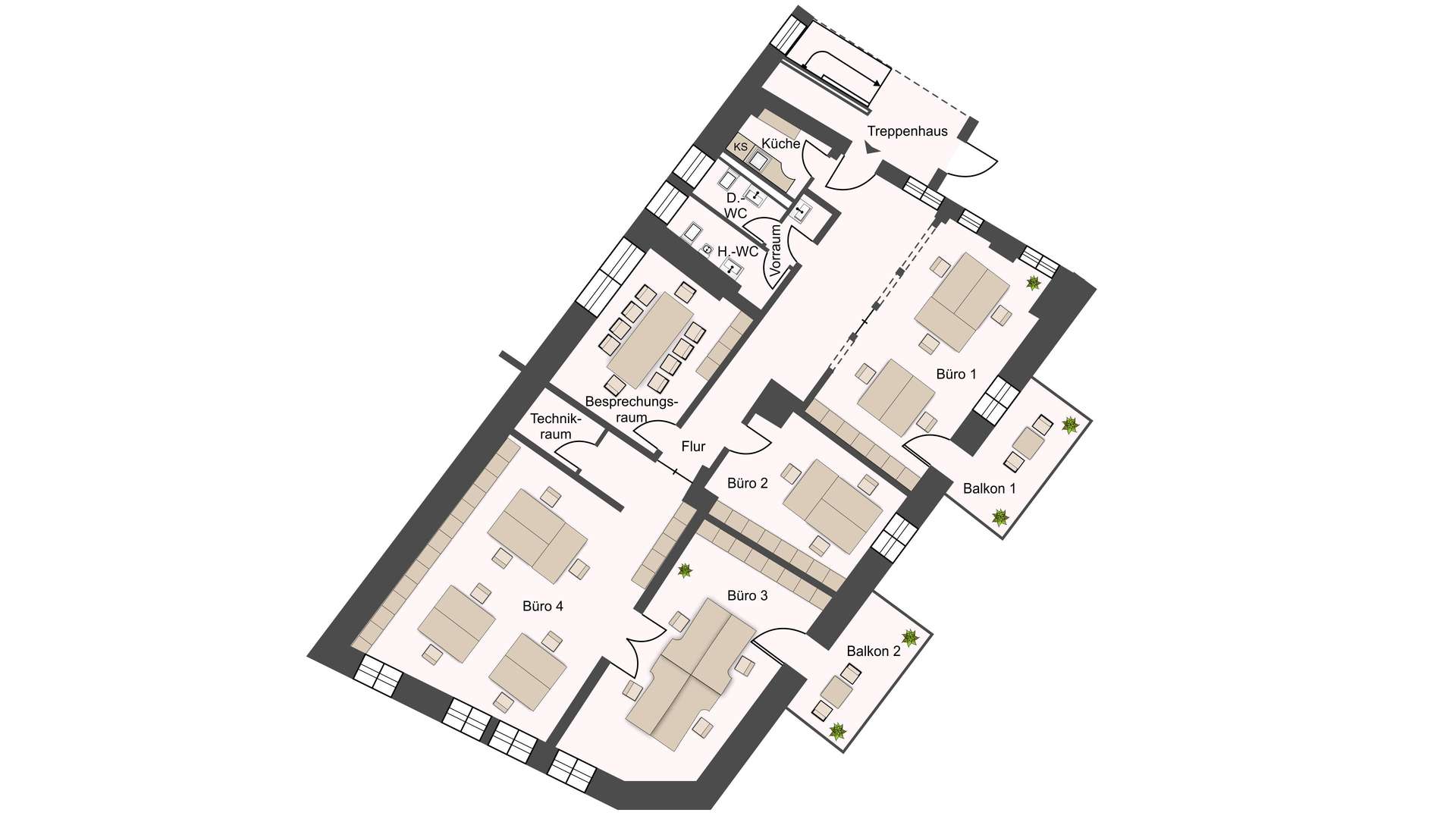 Grundriss 1. Obergeschoss