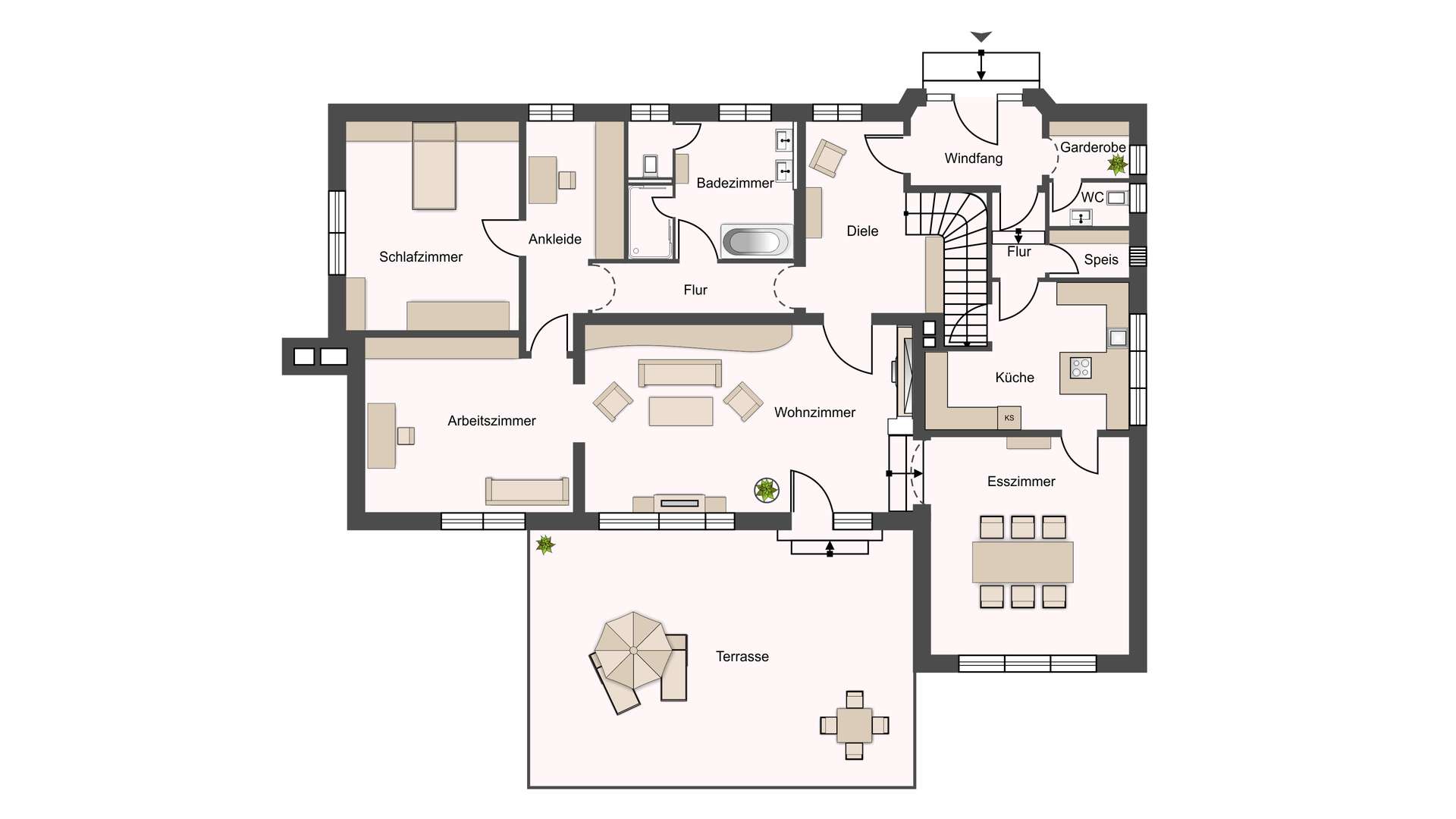 Grundriss Erdgeschoss