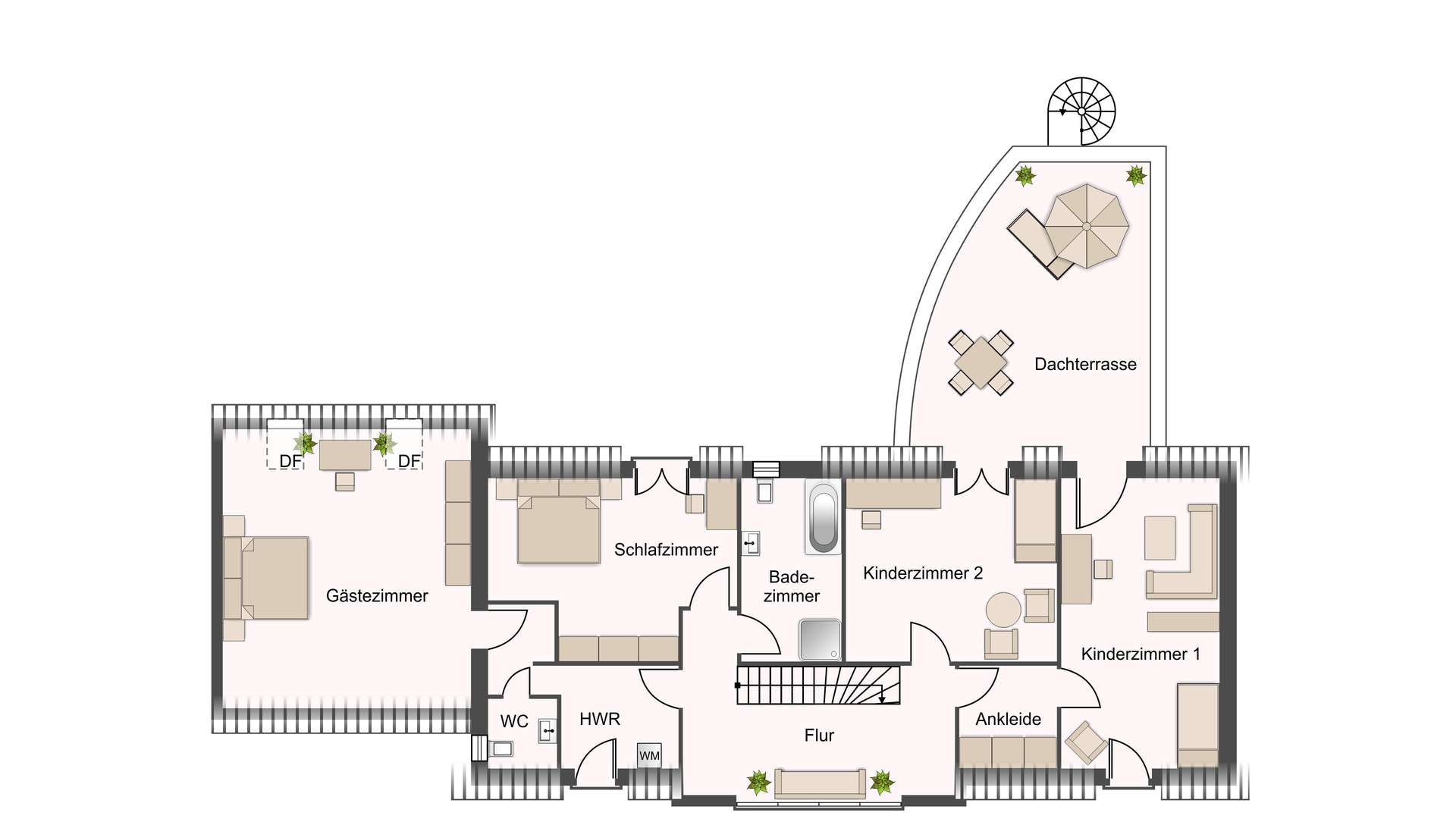 Grundriss Dachgeschoss