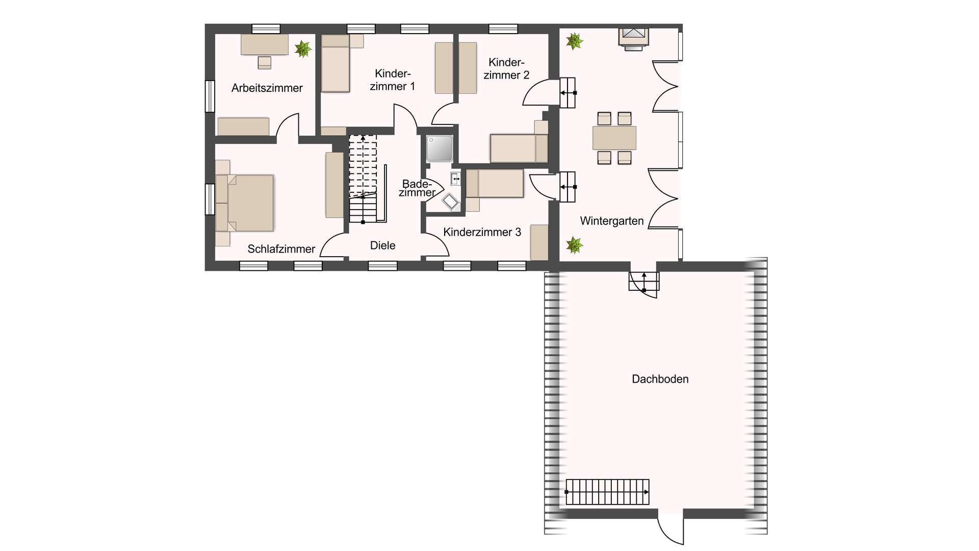 Grundriss Obergeschoss