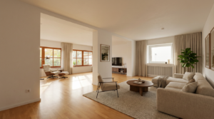 EG - Wohnzimmer - Visualisierung