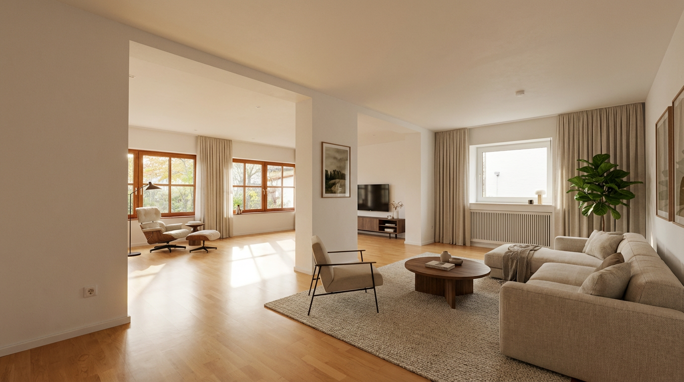 EG - Wohnzimmer - Visualisierung