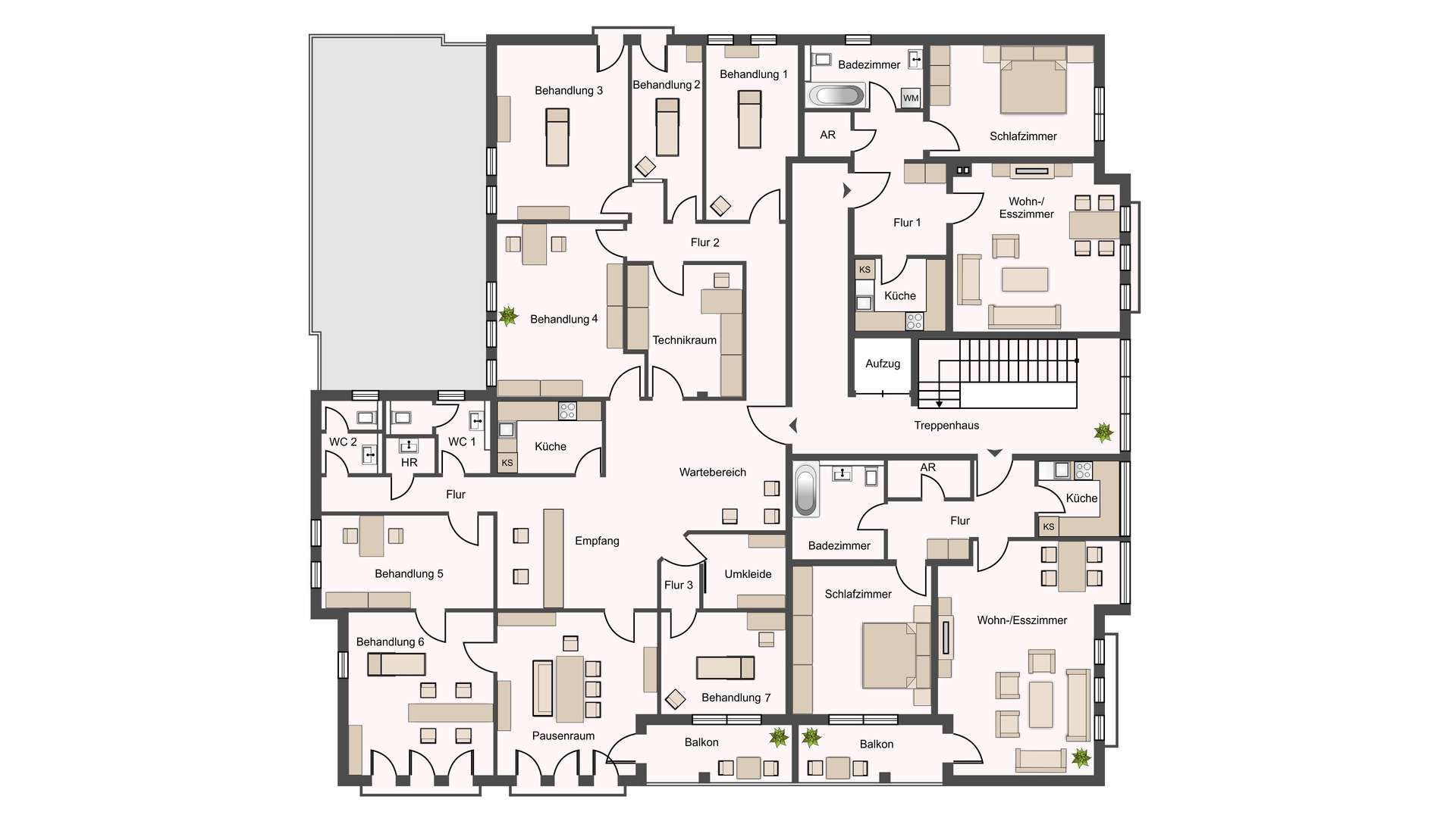 Grundriss 1. Obergeschoss