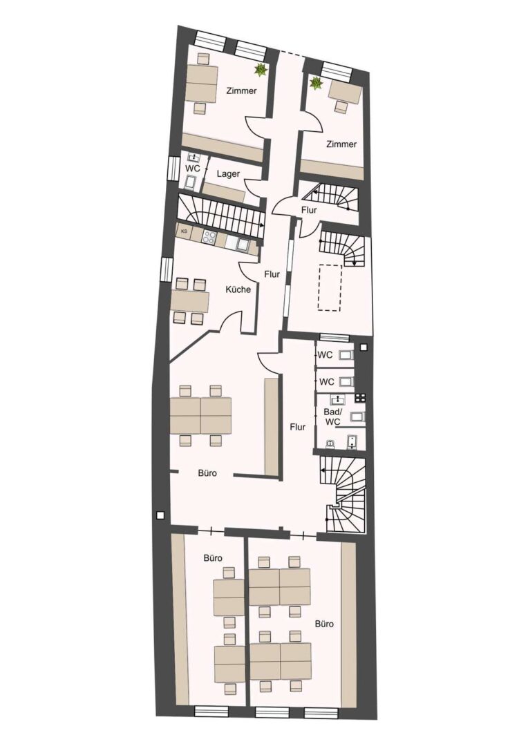 Grundriss OG - Langgasse 33