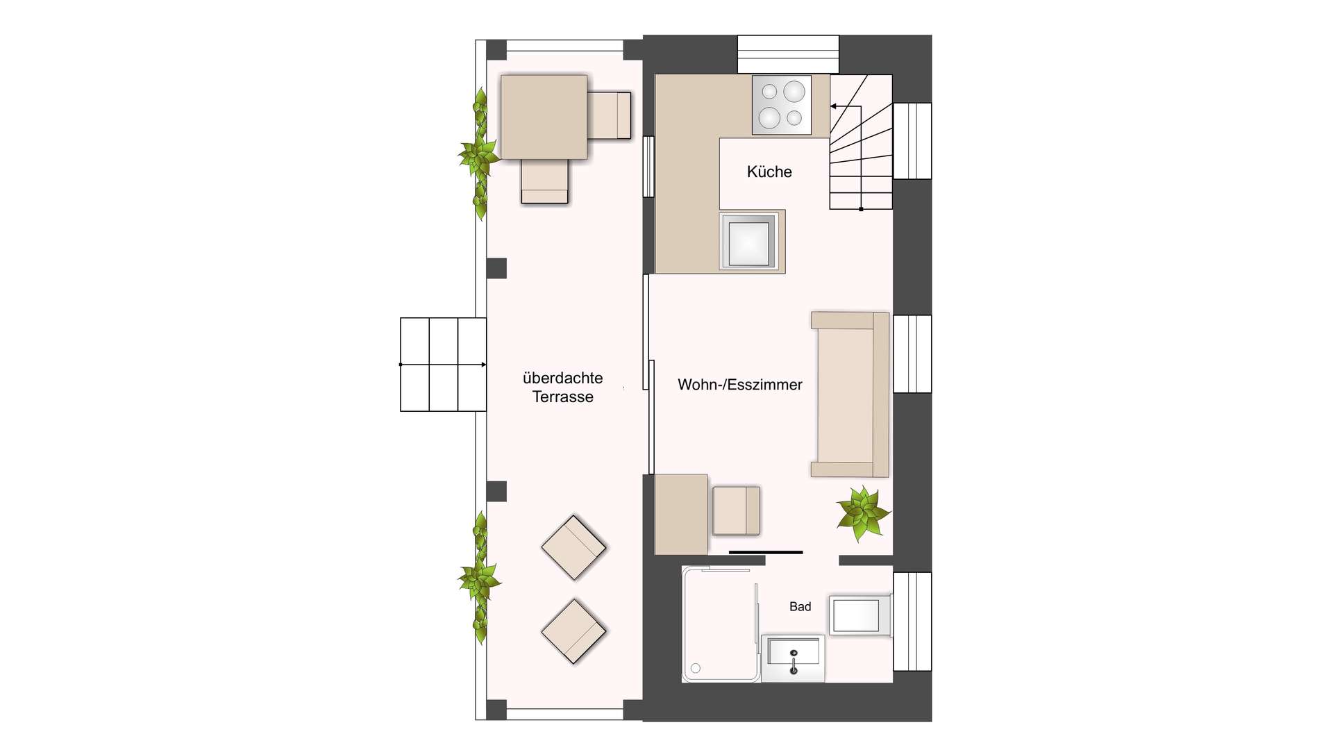 Grundriss Erdgeschoss - Tiny House