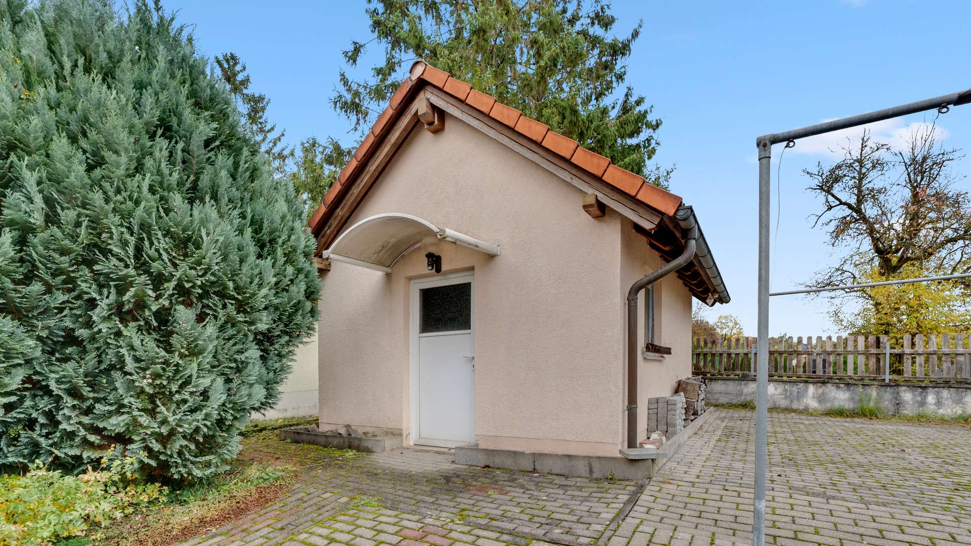 Gartenhaus außen