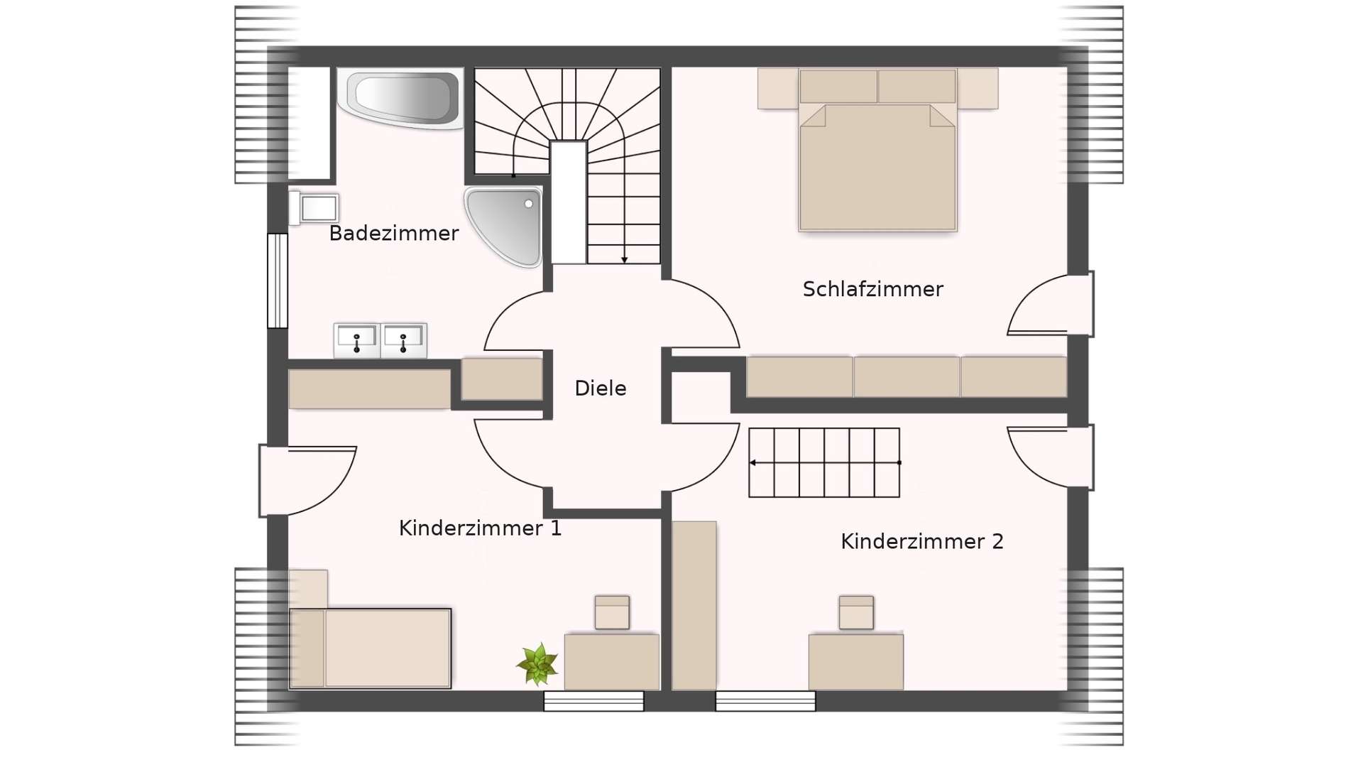 Grundriss Obergeschoss