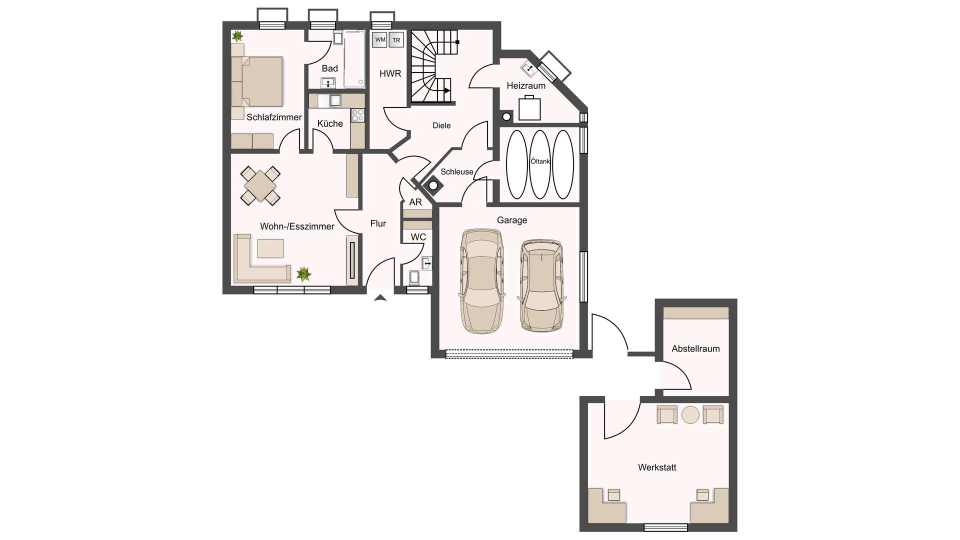 Grundriss Untergeschoss