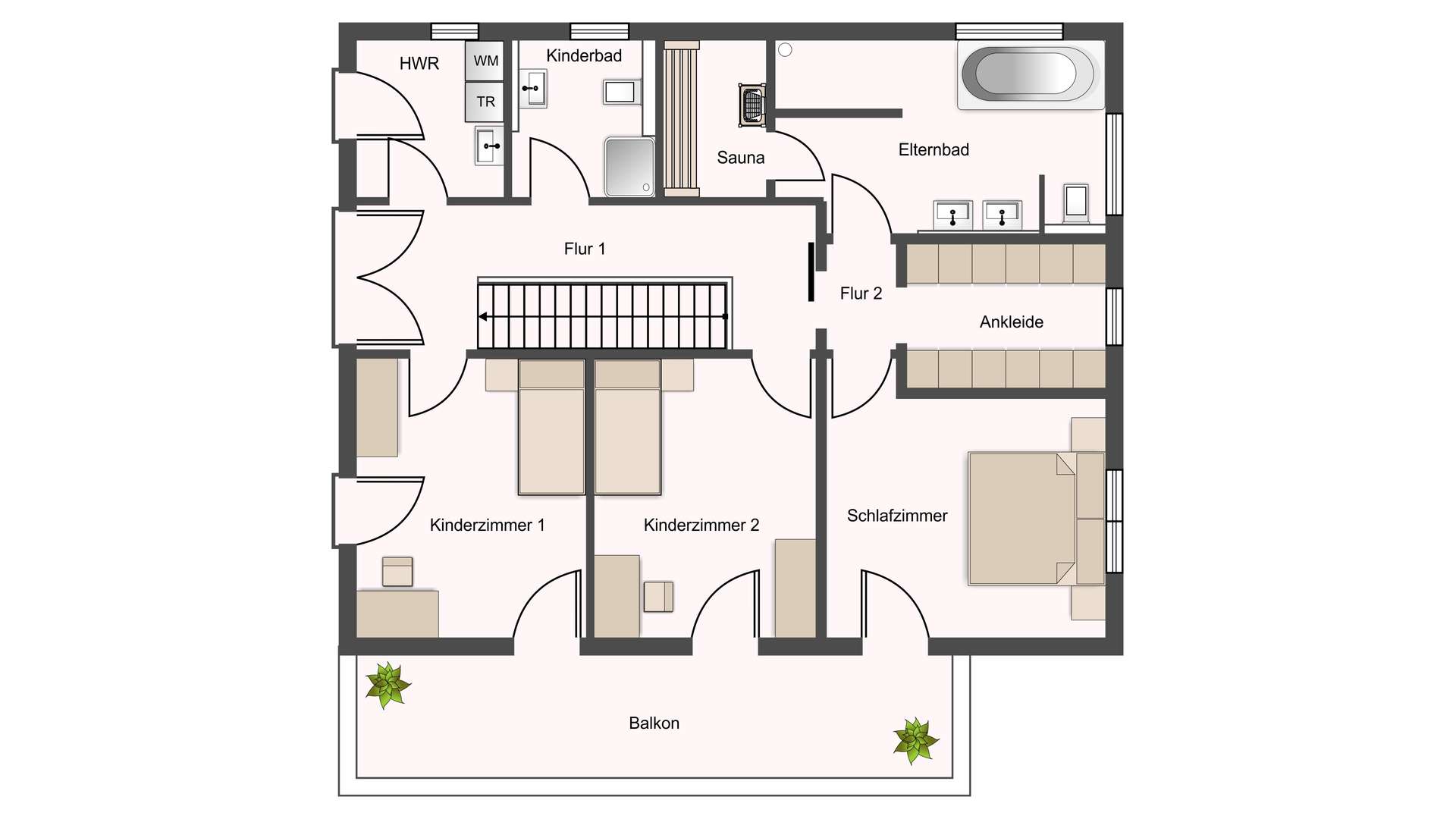 Grundriss Obergeschoss