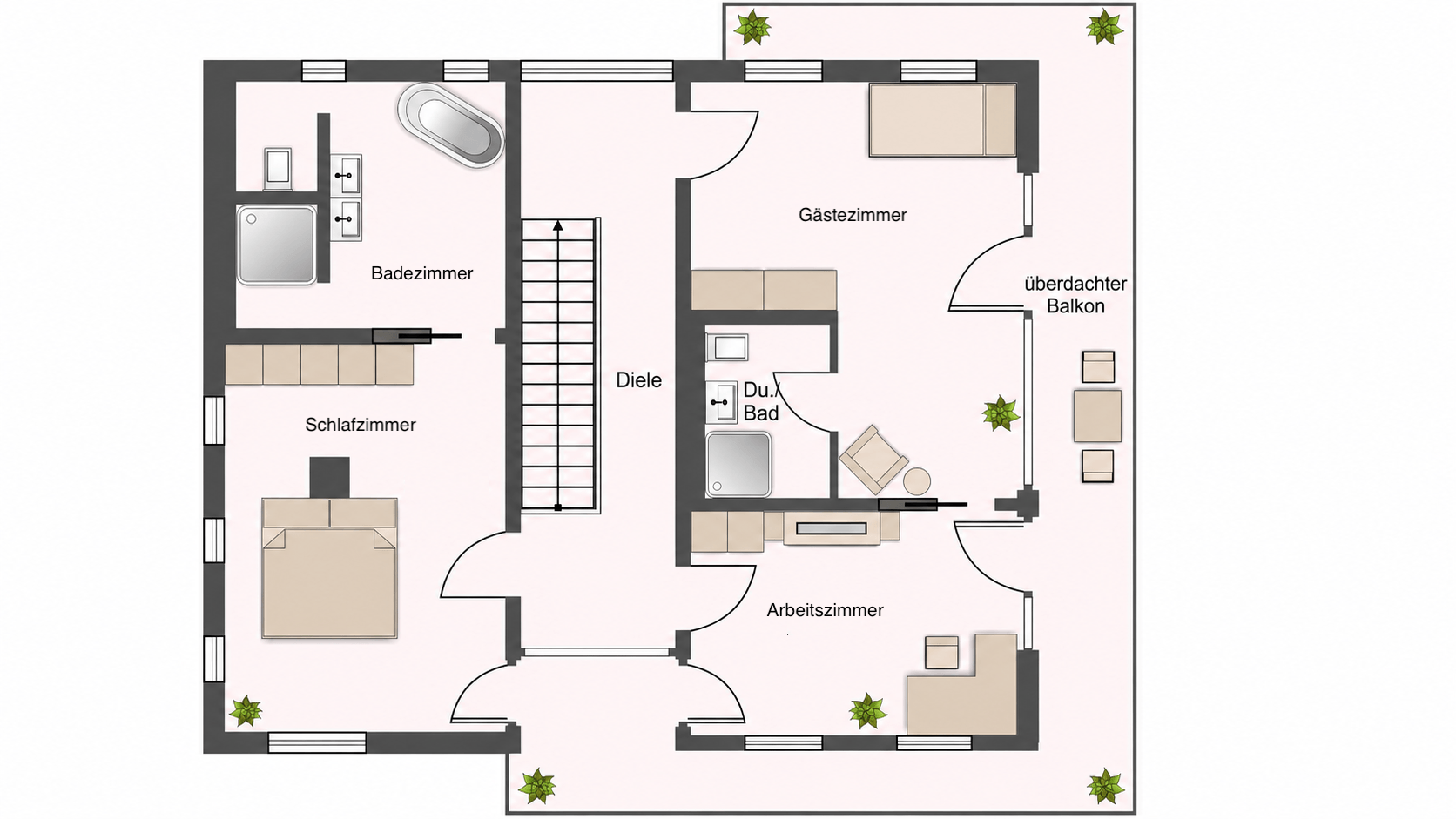 Grundriss Obergeschoss