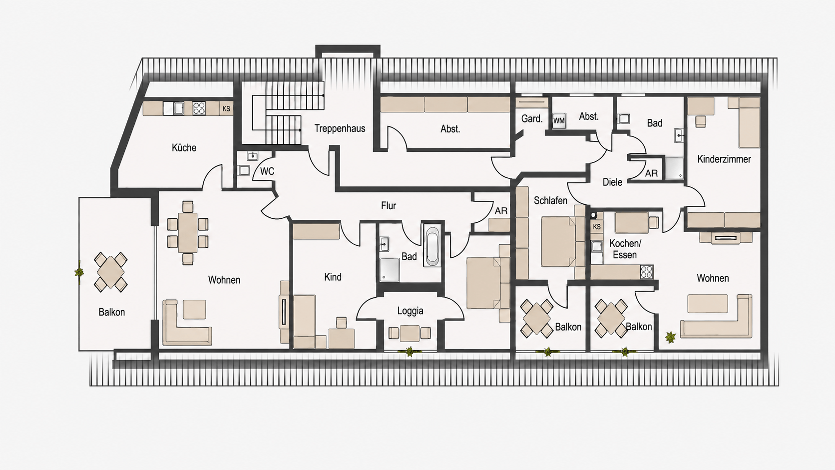 Grundriss Geschäftshaus DG