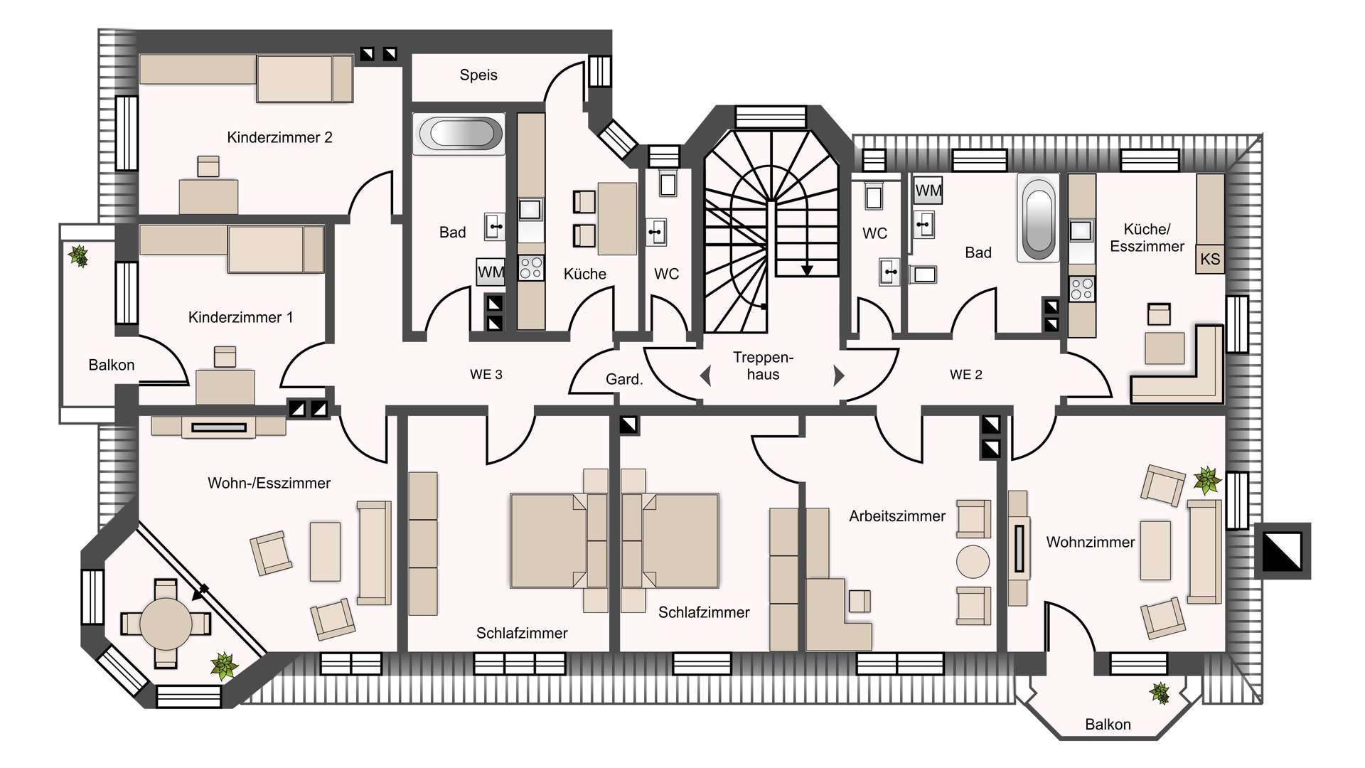 Grundriss 3. Obergeschoss