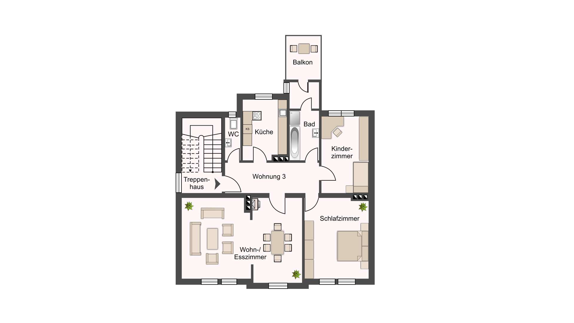 Grundriss 2. Obergeschoss