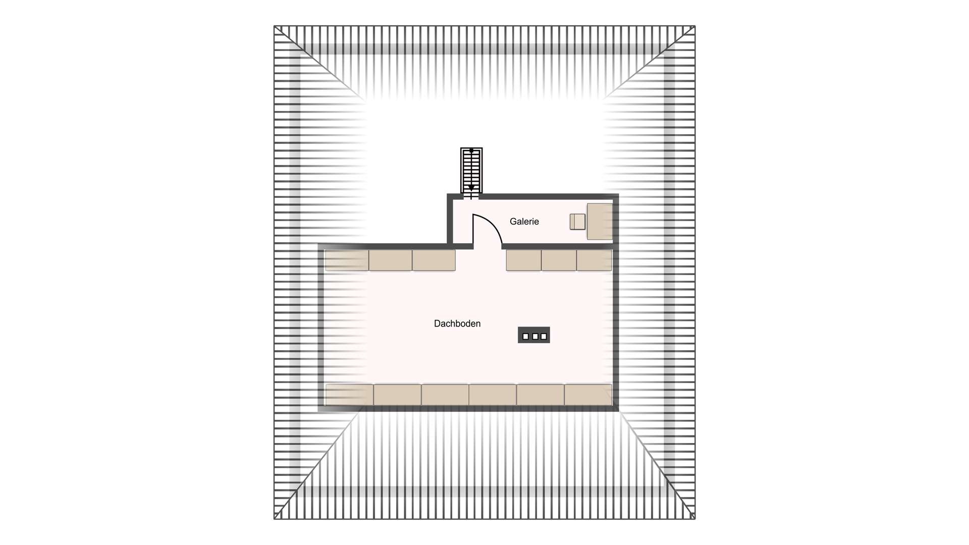 Grundriss Dachboden