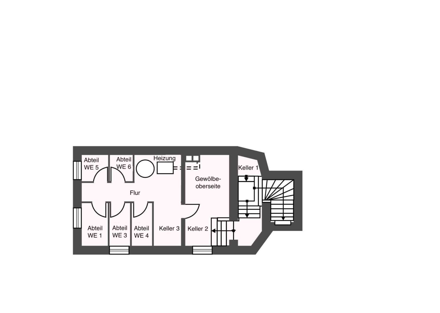 Grundriss KG Haupthaus