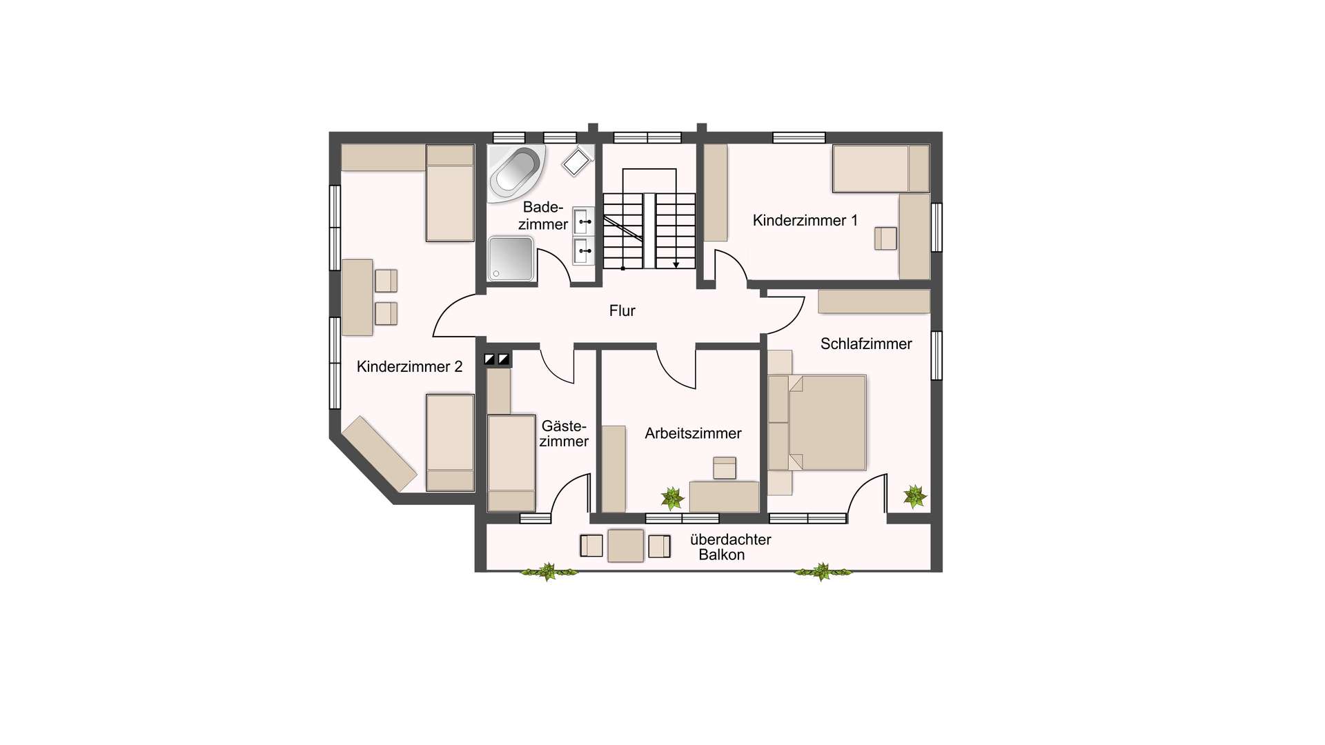 Grundriss Obergeschoss