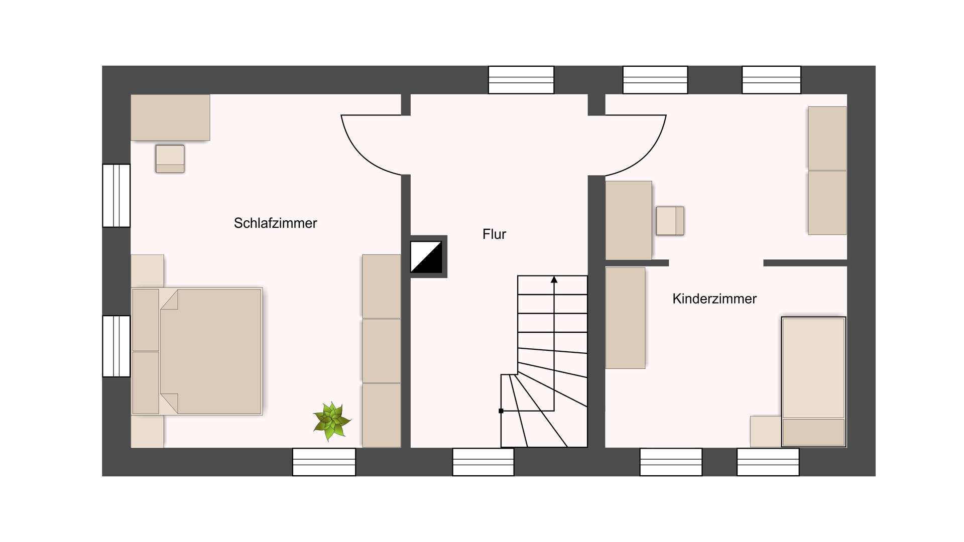 Grundriss Obergeschoss Nr. 11