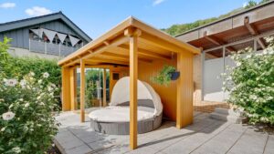 Pergola mit Sauna