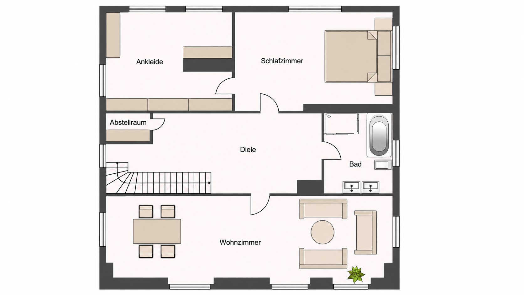 Grundriss Haus 1.OG