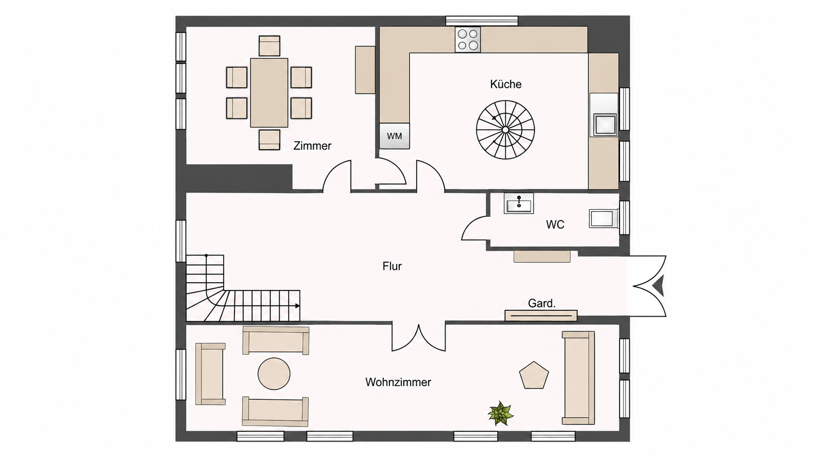 Grundriss Haus EG