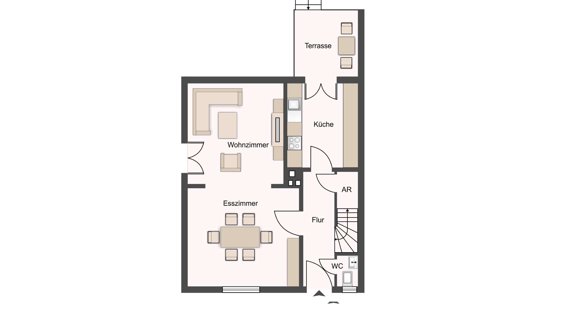 Grundriss EG Haupthaus