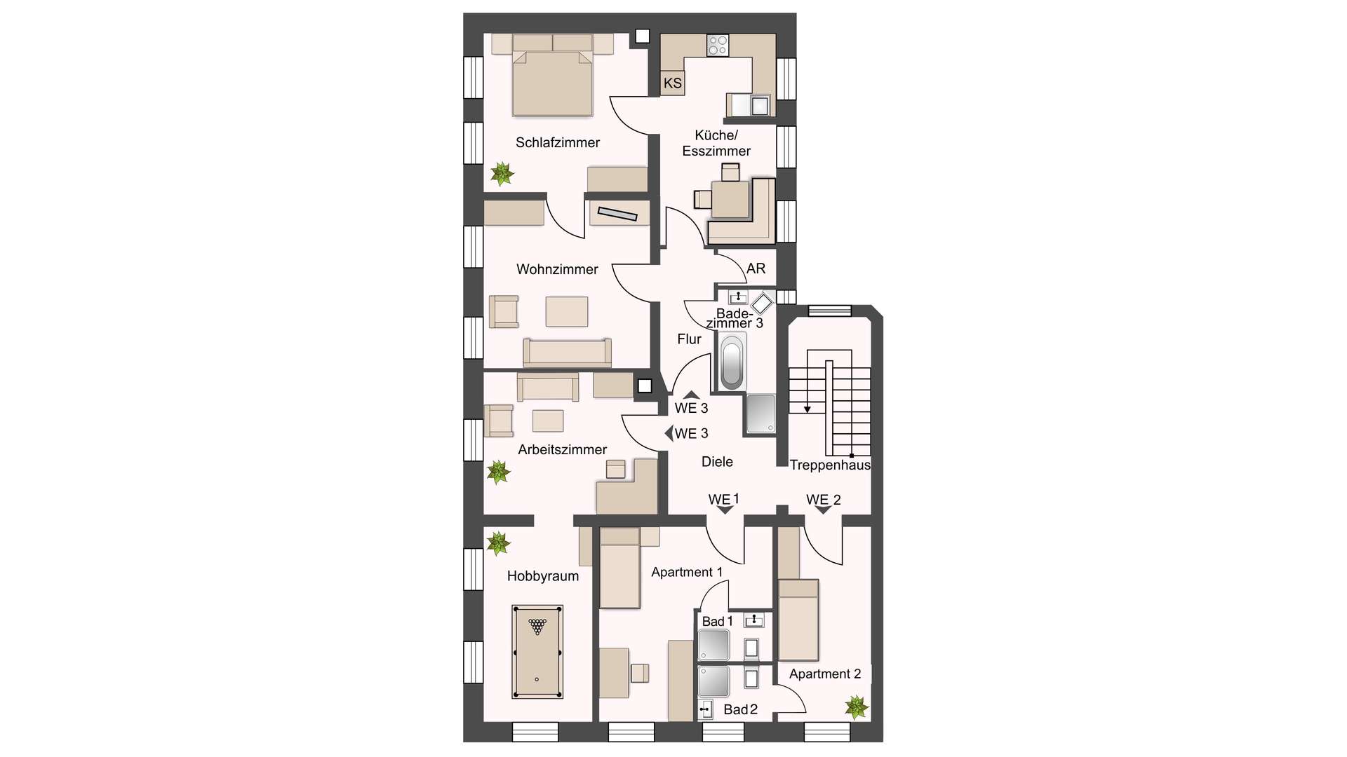 Grundriss 1. Obergeschoss