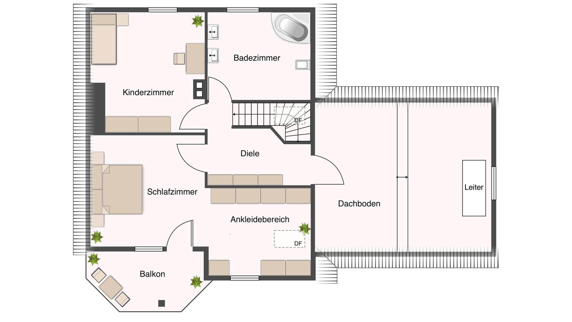 Grundriss Dachgeschoss