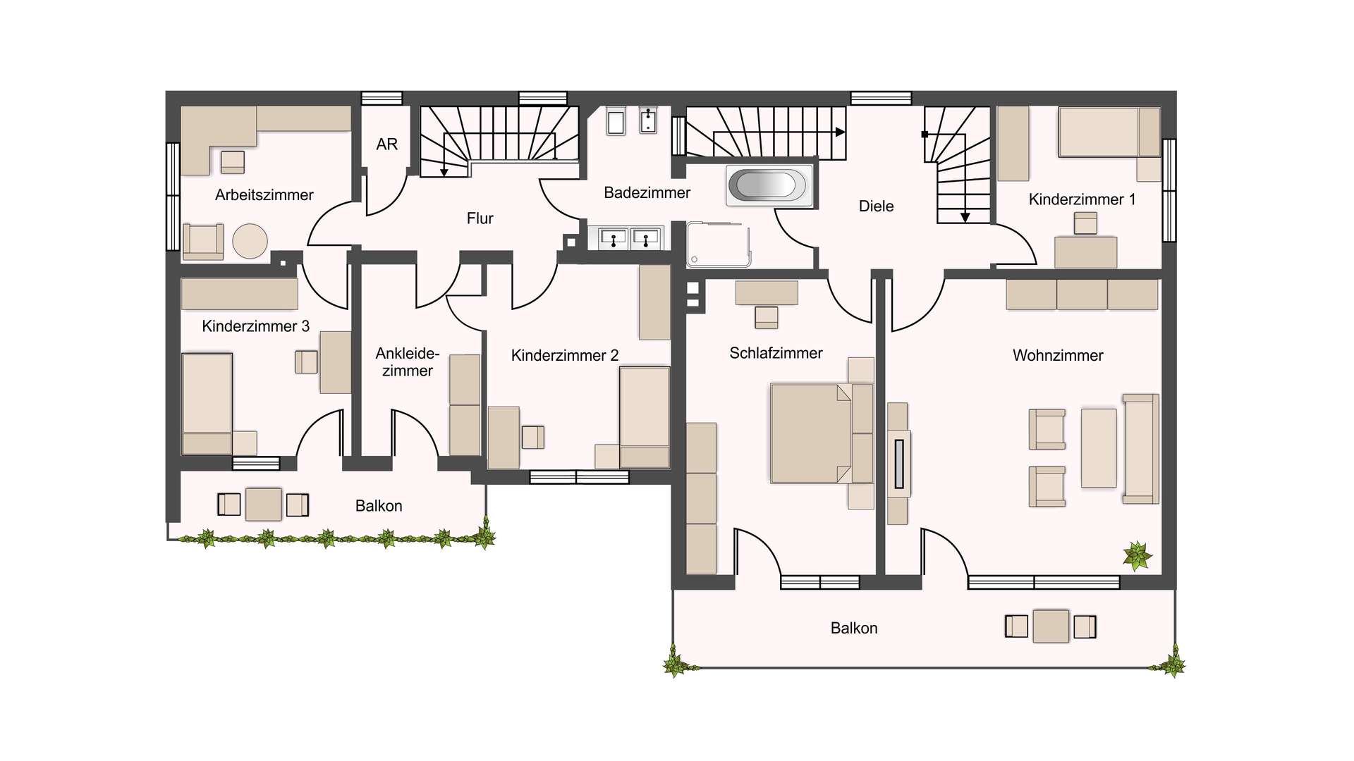 Grundriss Obergeschoss